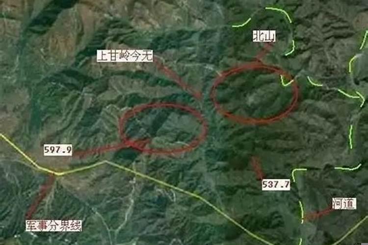 五圣山的主要阵地