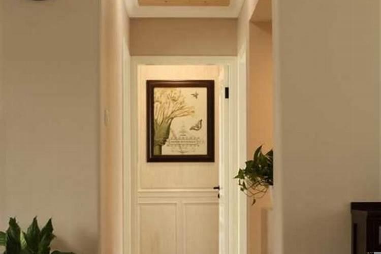 进门对着卧室门怎么改?