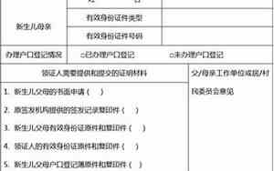 申请书出生