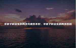 半夜子时出生的男孩
